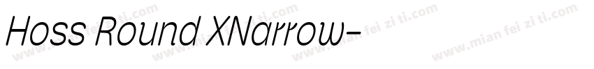Hoss Round XNarrow字体转换